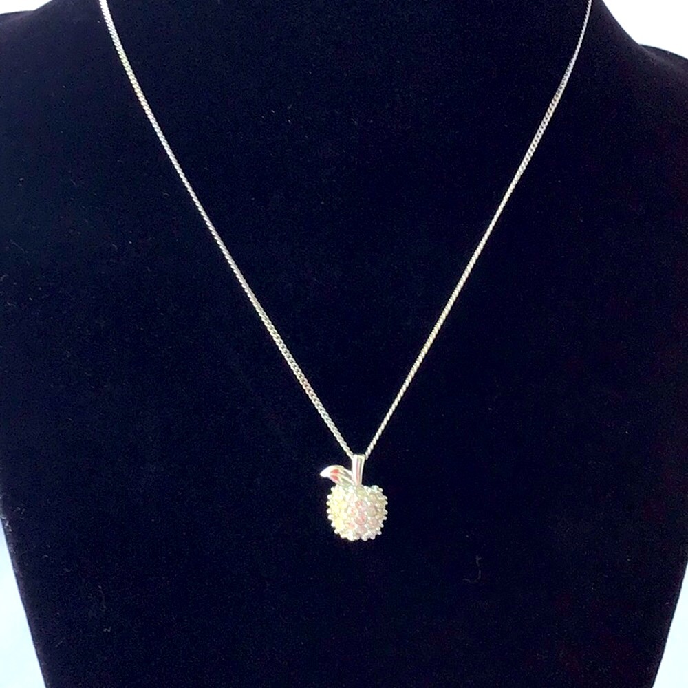 Swarovski Crystal Apple Necklace